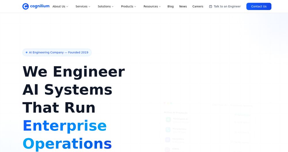cognilium.ai, the site and content engine live in production.